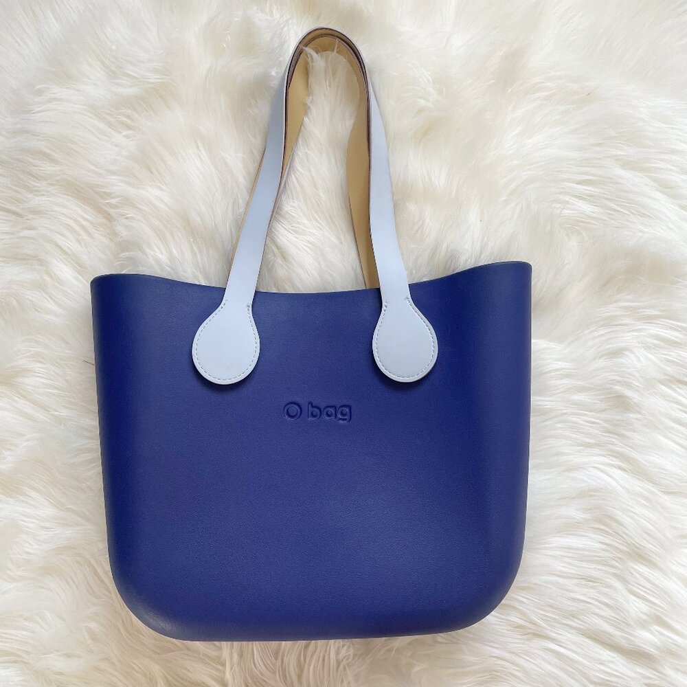 O Bag Blue Purple Thermoplastic Compound Mini Tote Shoulder Bag